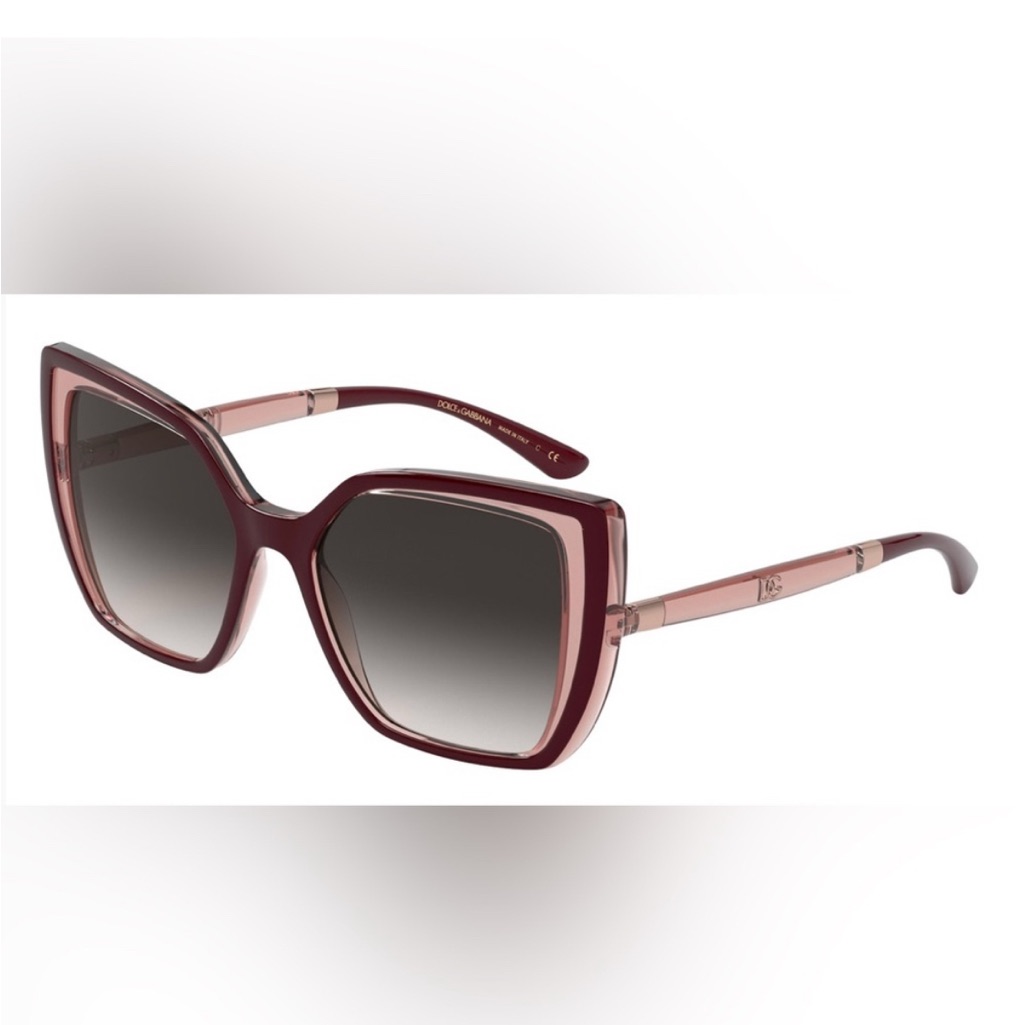 Dolce & Gabbana Burgundy And Pink Sunglasses